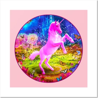 Valentina's Pink Unicorn Posters and Art